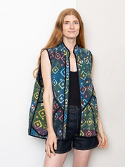 The Ladhiya Quilted Patchwork Kantha Vest