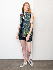 The Ladhiya Quilted Patchwork Kantha Vest