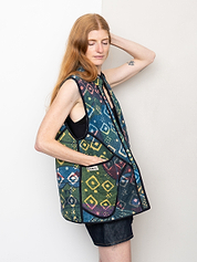 The Ladhiya Quilted Patchwork Kantha Vest