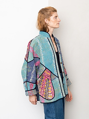 The Ladhiya Suzani Quilted Kantha Jacket