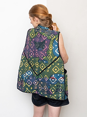 The Ladhiya Quilted Patchwork Kantha Vest
