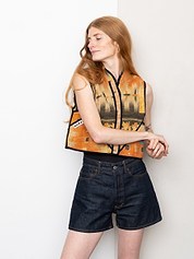 The Kaira Quilted Patchwork Kantha Vest
