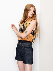The Kaira Quilted Patchwork Kantha Vest