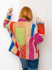 The Ladhiya Quilted Patchwork Kantha Jacket