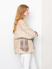 The Ladhiya Quilted Patchwork Kantha Jacket