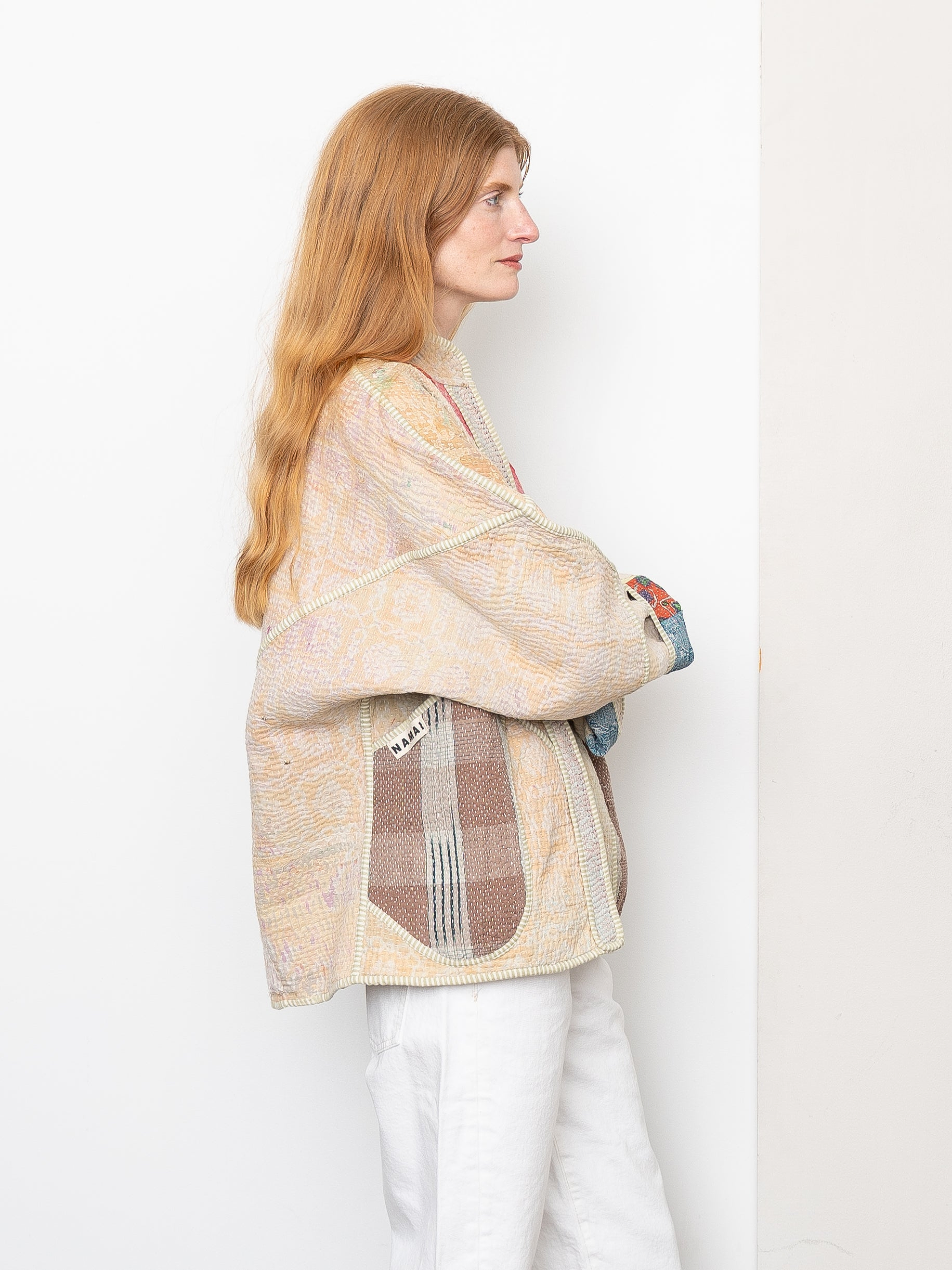 The Ladhiya Quilted Patchwork Kantha Jacket