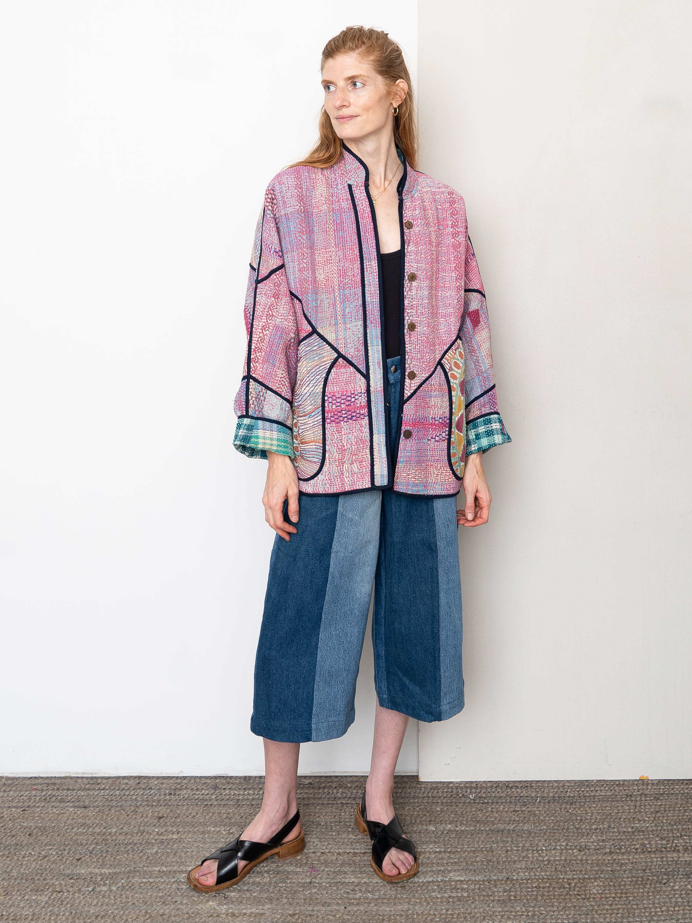 The Ladhiya Suzani Quilted Kantha Jacket