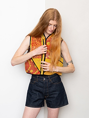 The Kaira Quilted Patchwork Kantha Vest