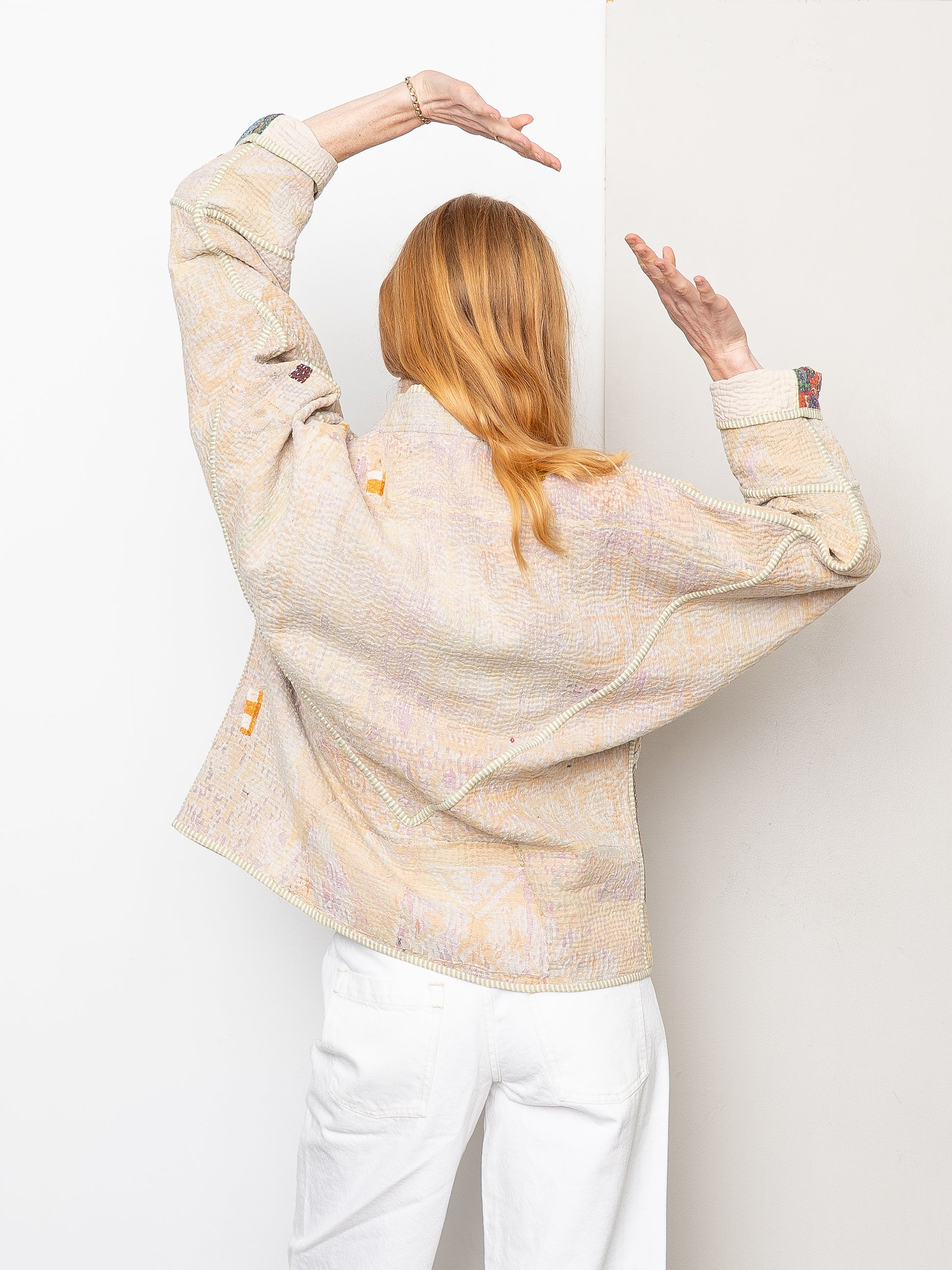 The Ladhiya Quilted Patchwork Kantha Jacket