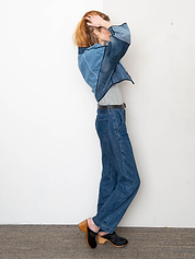 The Kaira Cropped Denim Jacket - Medium