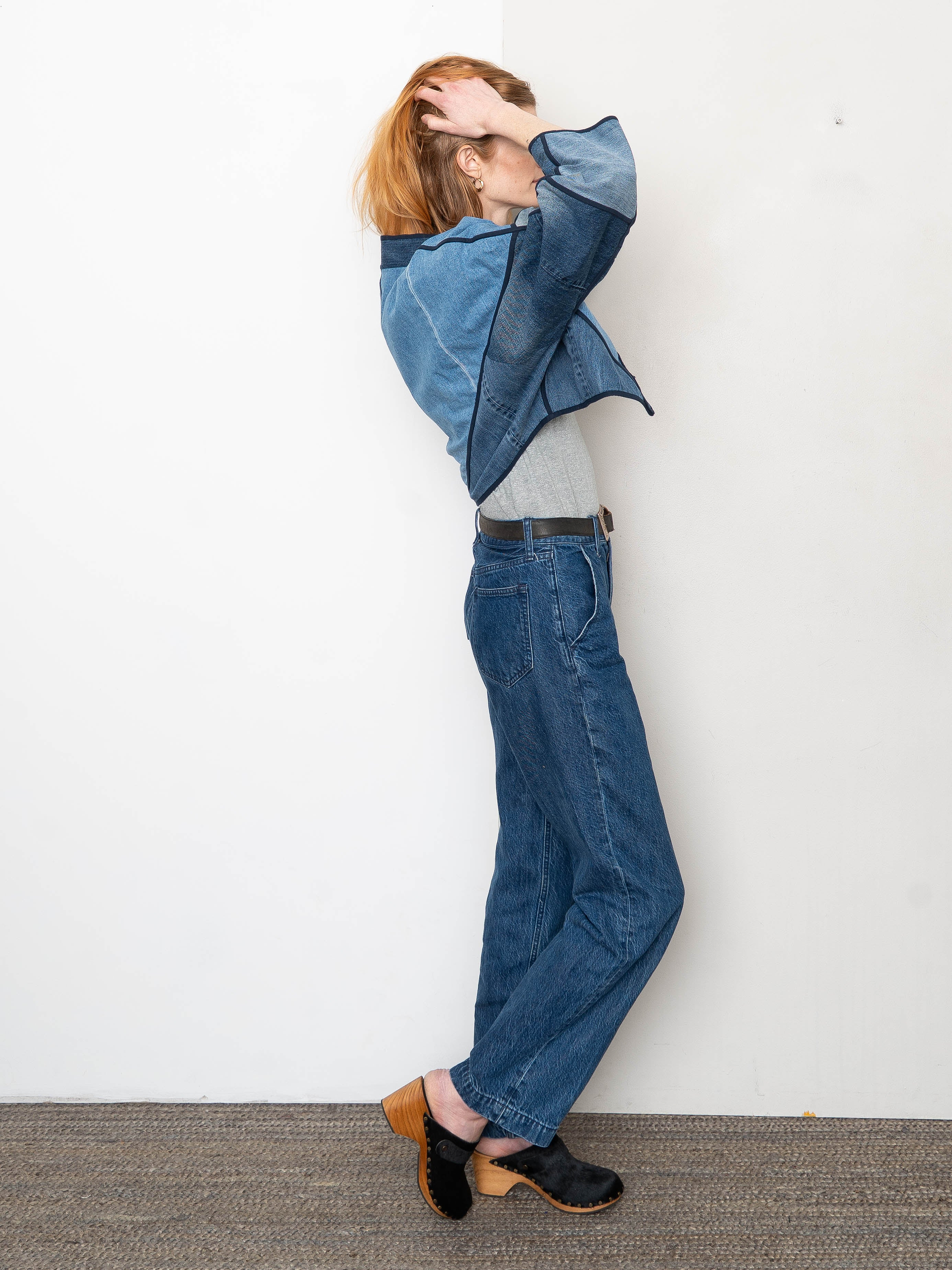 The Kaira Cropped Denim Jacket - Medium