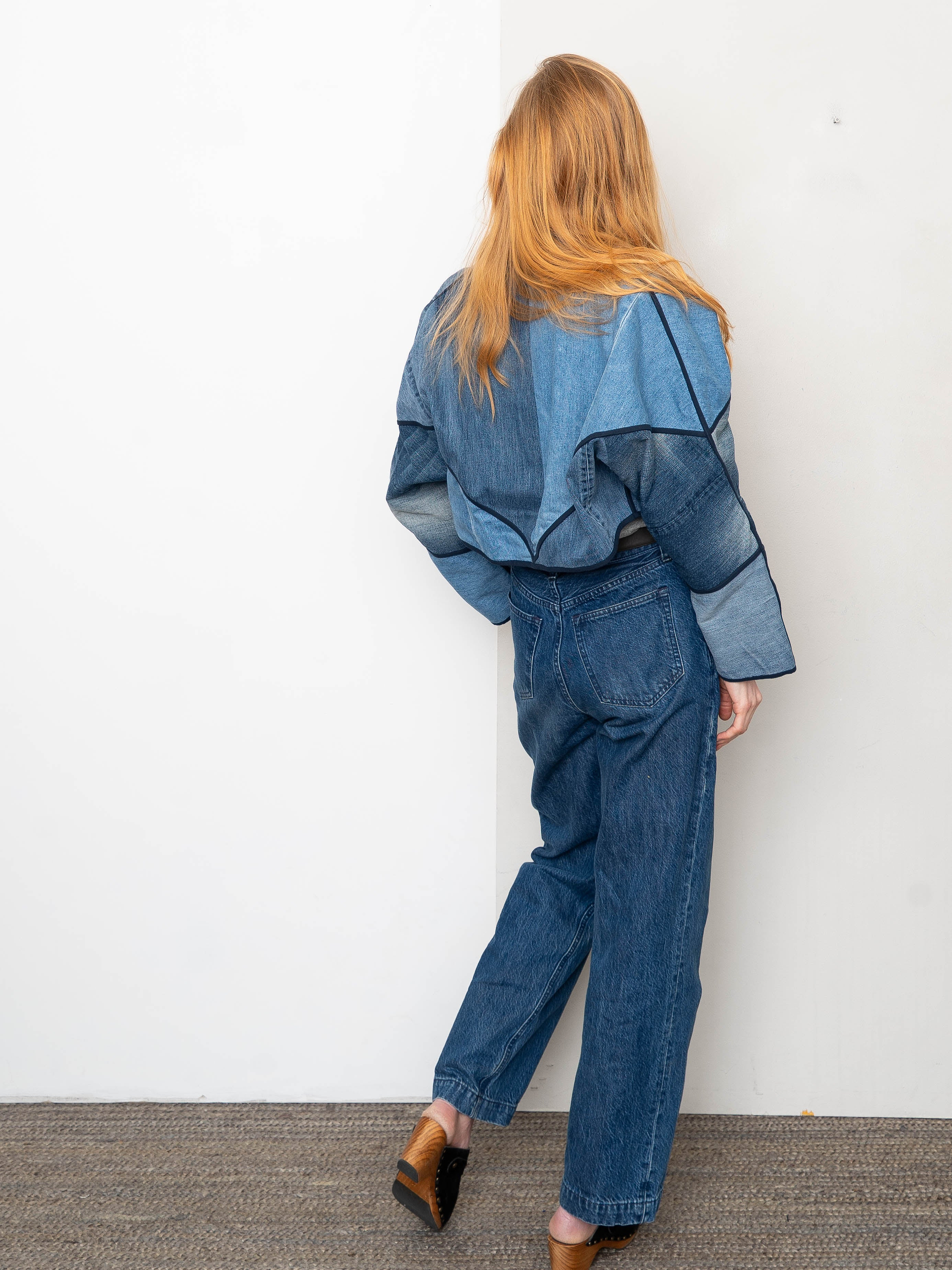 The Kaira Cropped Denim Jacket - Medium