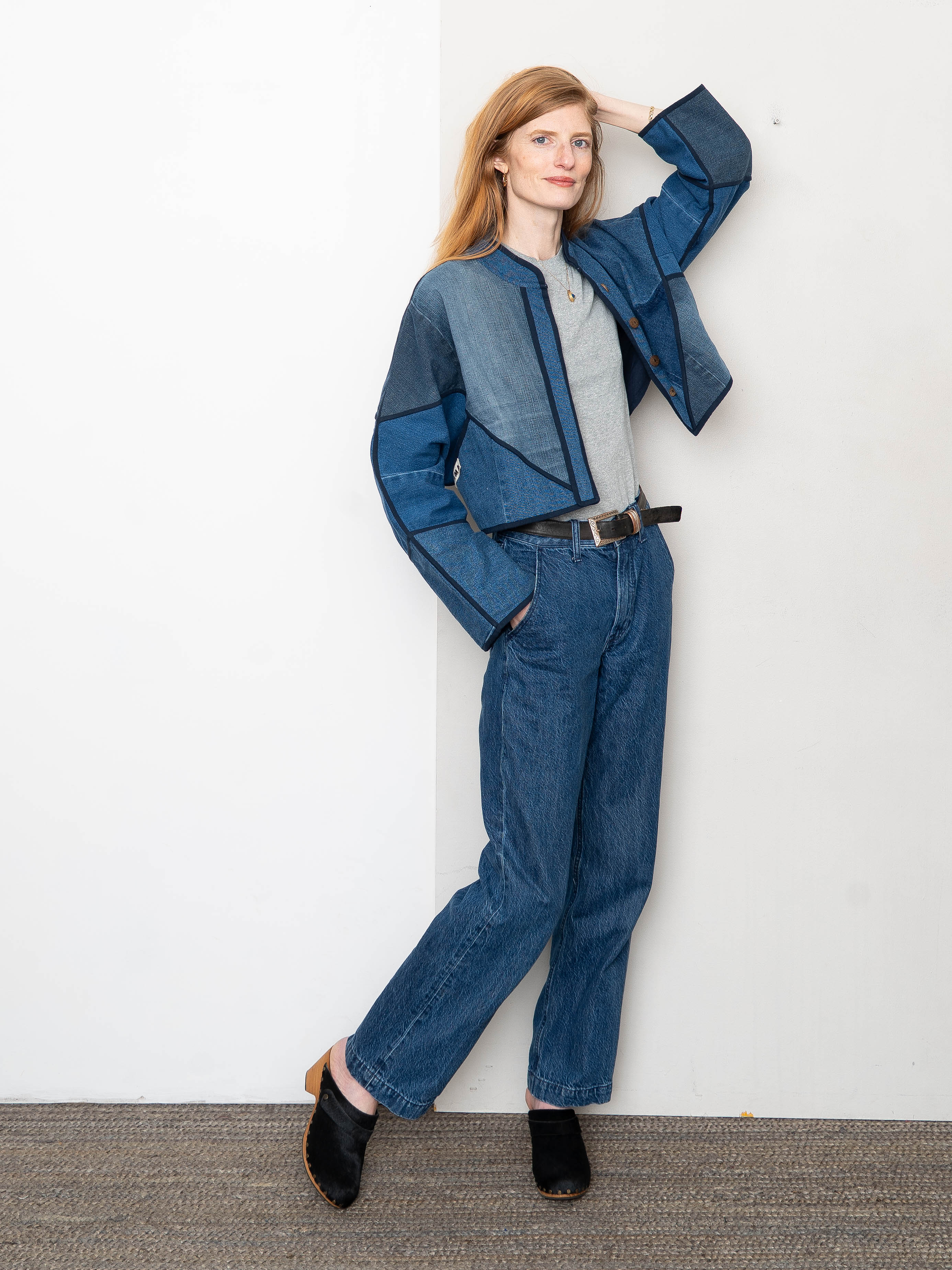 The Kaira Cropped Denim Jacket - Medium