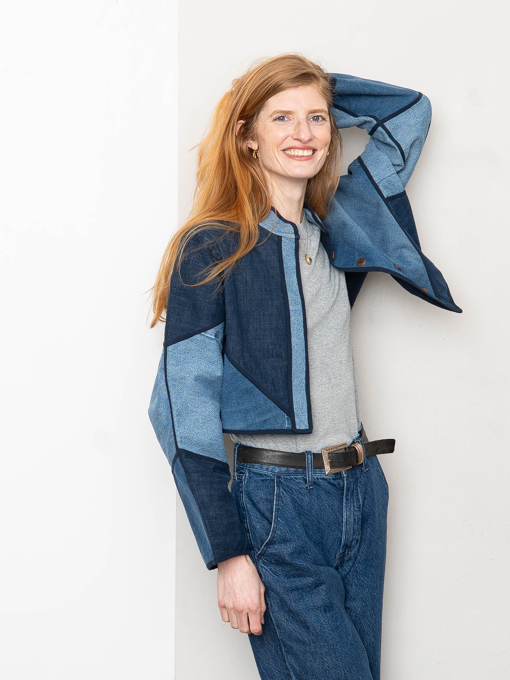 The Kaira Cropped Denim Jacket - Medium