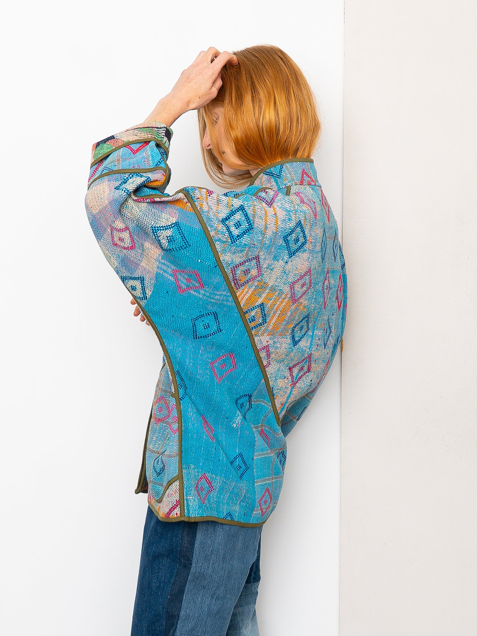 The Ladhiya Quilted Patchwork Kantha Jacket