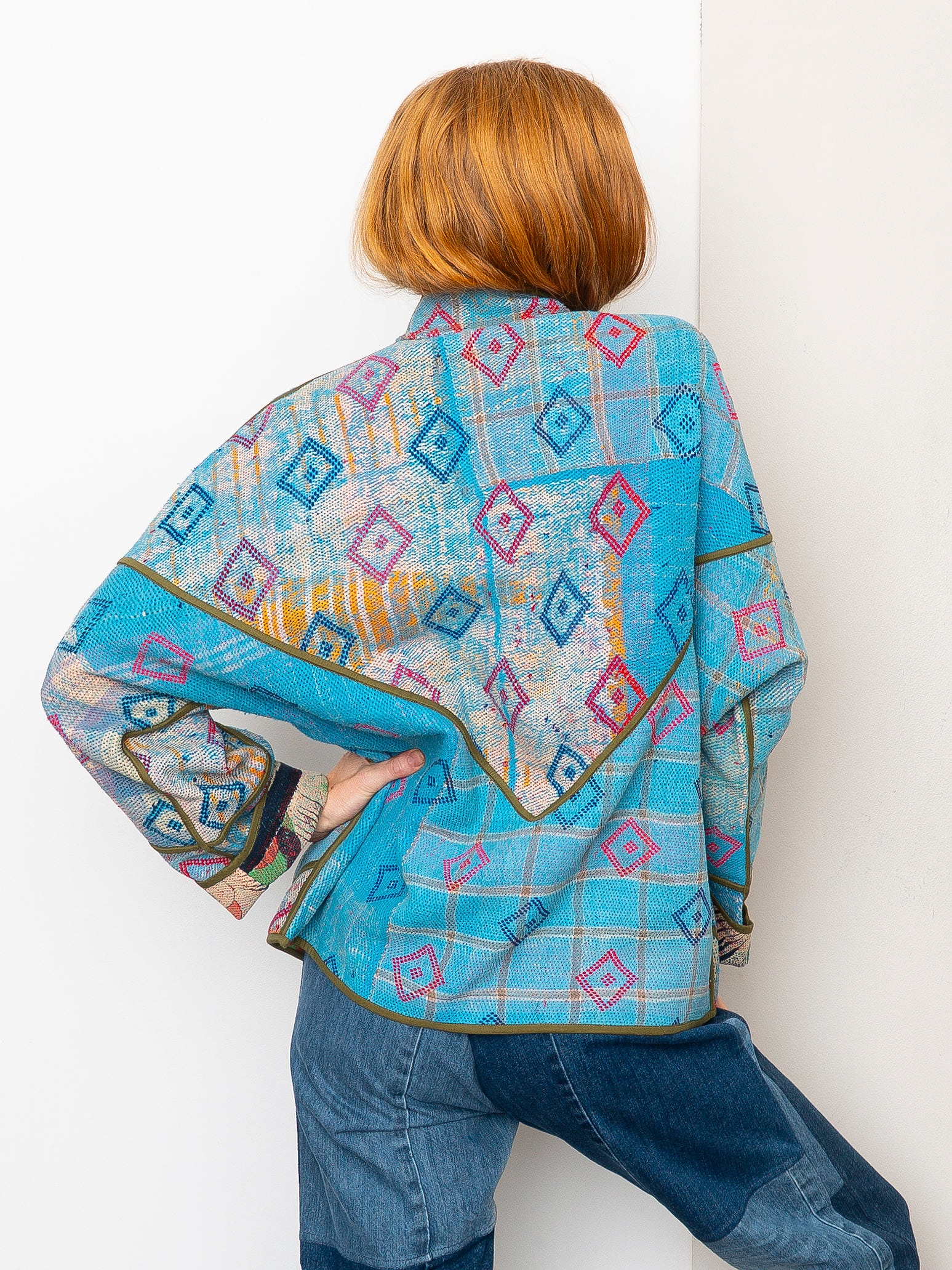 The Ladhiya Quilted Patchwork Kantha Jacket