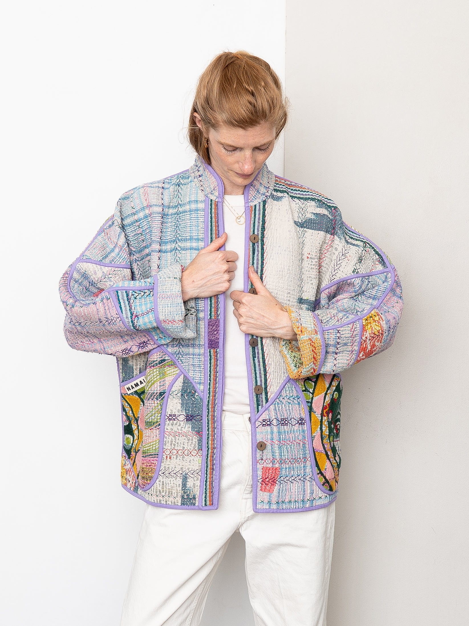 The Ladhiya Suzani Quilted Kantha Jacket