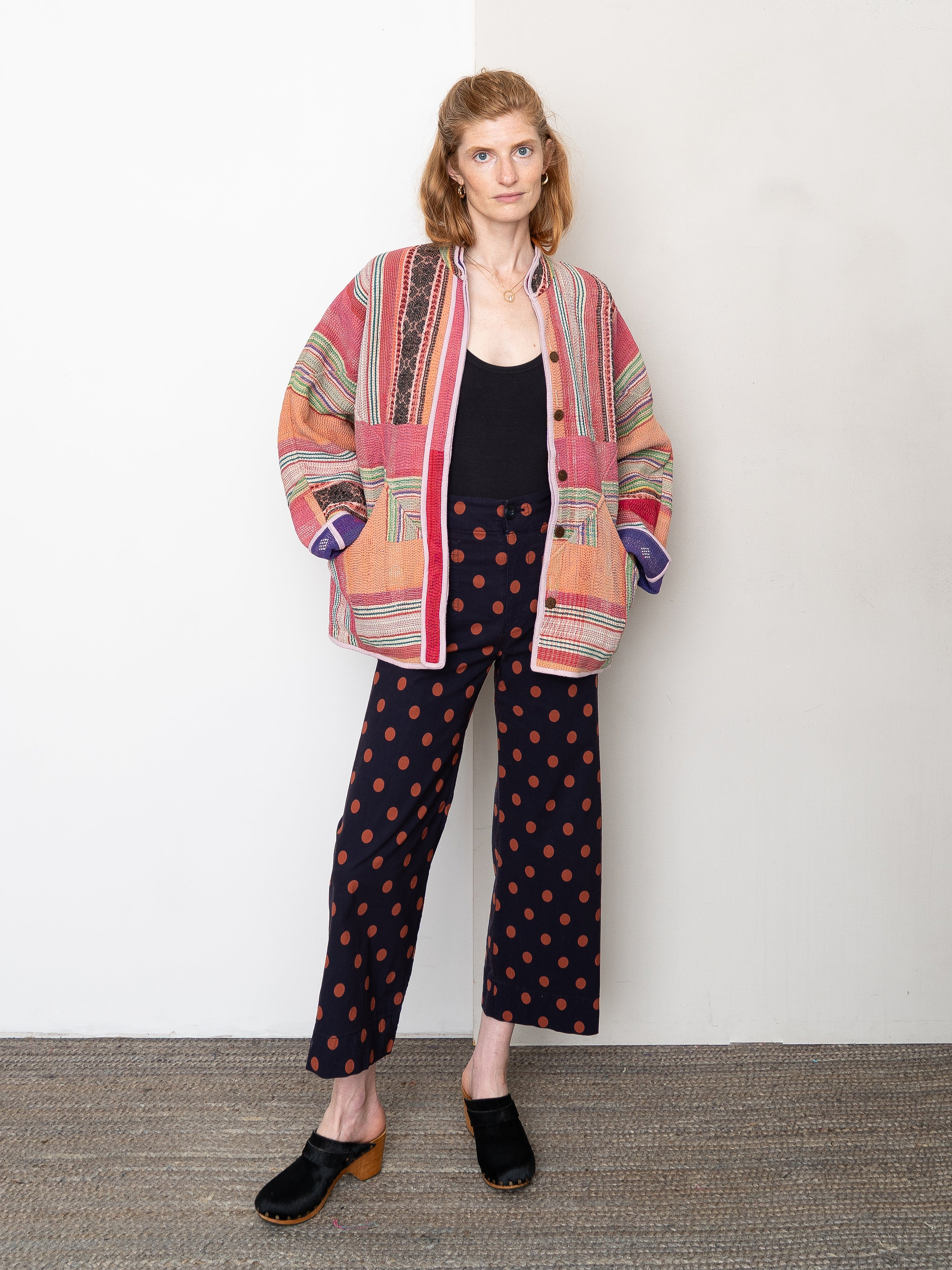 The Ladhiya Quilted Patchwork Kantha Jacket