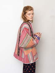 The Ladhiya Quilted Patchwork Kantha Jacket