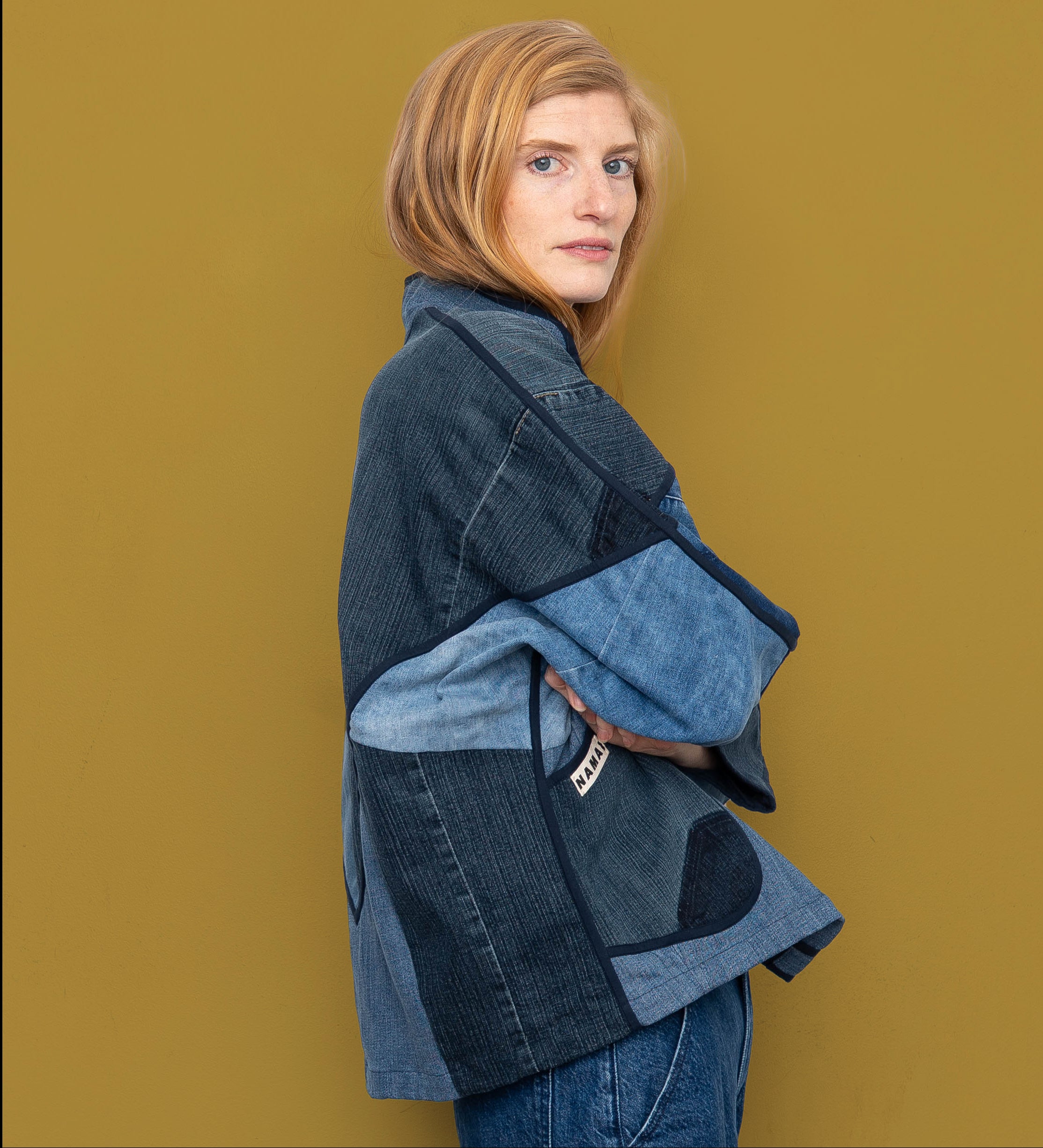 The Kaira Cropped Denim Jacket - Medium – NAMAI