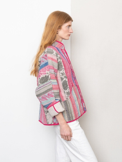 The Ladhiya Quilted Patchwork Kantha Jacket