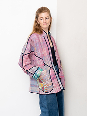 The Ladhiya Suzani Quilted Kantha Jacket