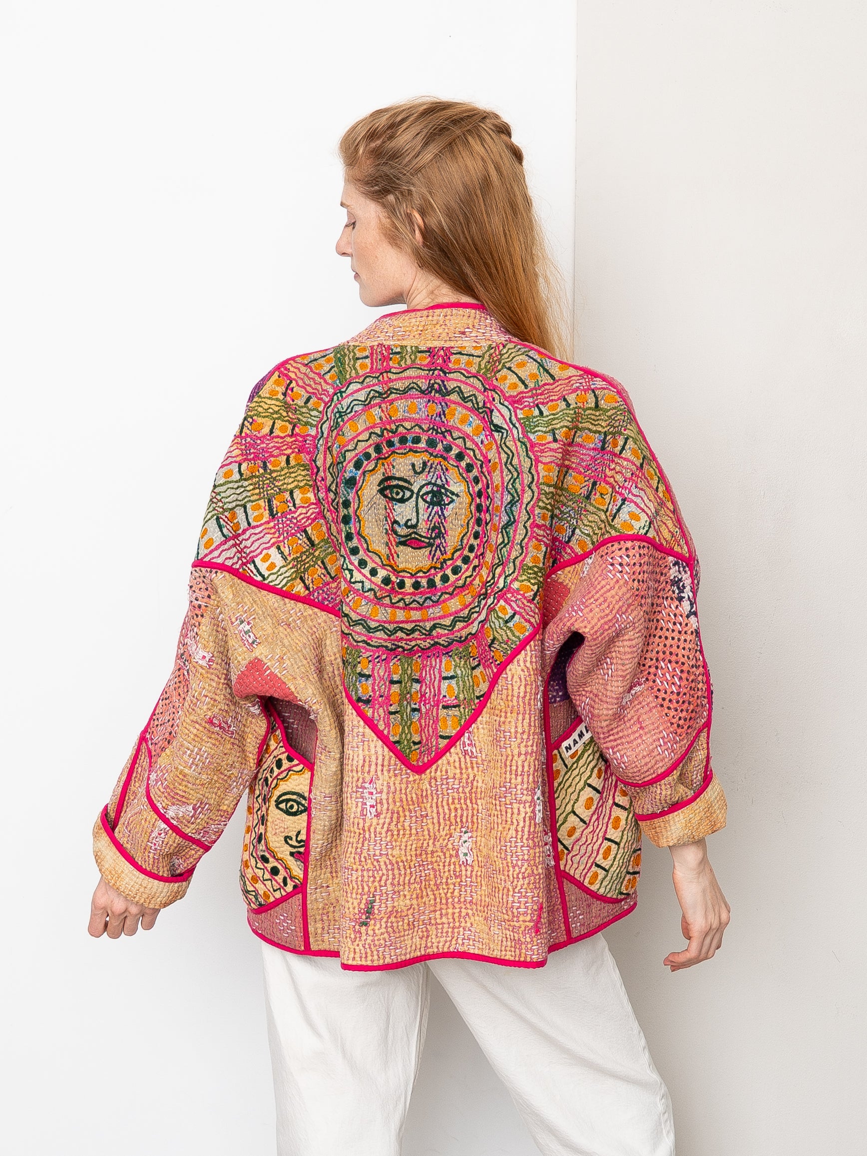 The Ladhiya Suzani Quilted Kantha Jacket – NAMAI