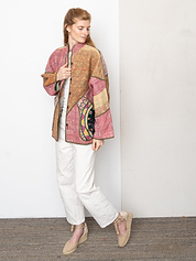 The Ladhiya Suzani Quilted Kantha Jacket