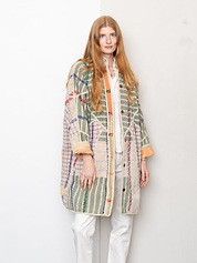 The Sai Quilted Patchwork Kantha Coat