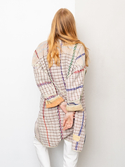 The Sai Quilted Patchwork Kantha Coat