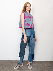 The Kaira Quilted Patchwork Kantha Vest