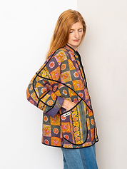 The Ladhiya Quilted Patchwork Kantha Jacket