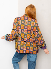 The Ladhiya Quilted Patchwork Kantha Jacket