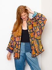The Ladhiya Quilted Patchwork Kantha Jacket
