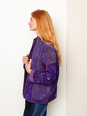 The Ladhiya Quilted Indigo Kantha Jacket