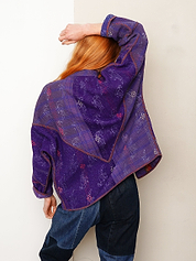 The Ladhiya Quilted Indigo Kantha Jacket