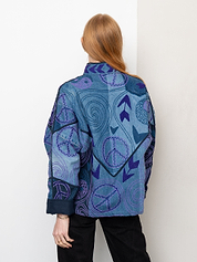 The Ladhiya Denim Suzani Jacket - Medium