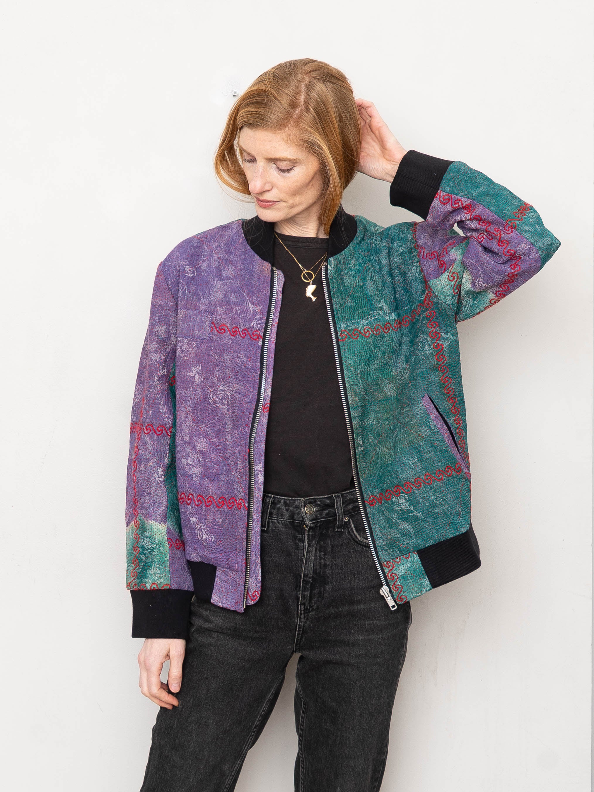 The Veda Quilted Bomber Jacket – NAMAI