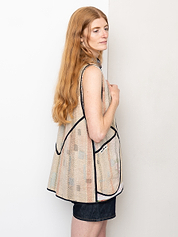 The Ladhiya Quilted Patchwork Kantha Vest