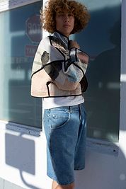 The Kaira Cropped Quilted Patchwork Kantha Jacket