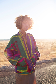 The Ladhiya Quilted Patchwork Kantha Jacket