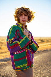 The Ladhiya Quilted Patchwork Kantha Jacket