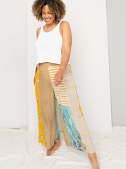 The Nayan Pant - Large - Upcycled Silk