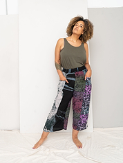 The Nayan Pant - Large - Upcycled Silk