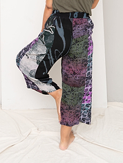 The Nayan Pant - Large - Upcycled Silk