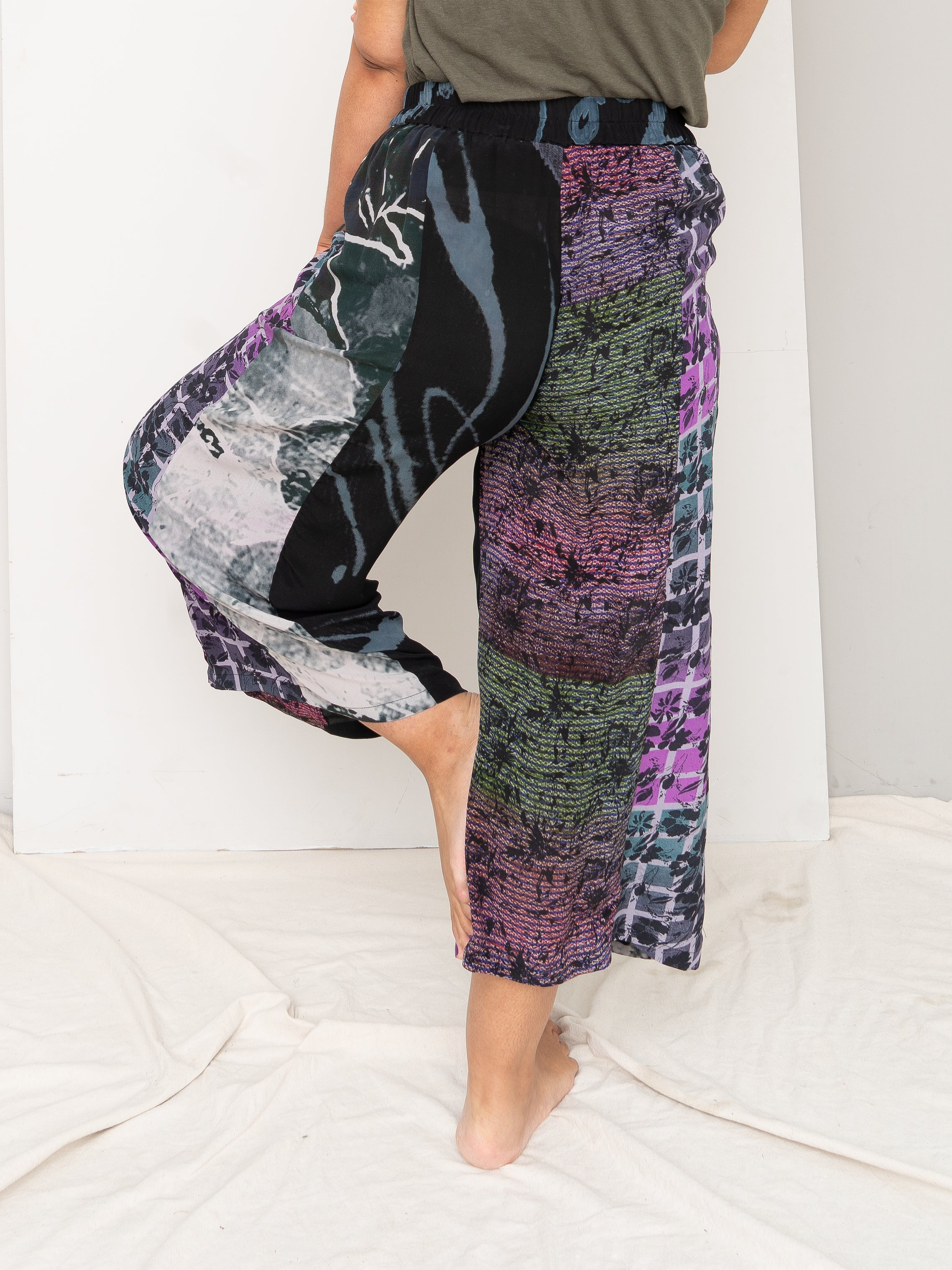 The Nayan Pant - Large - Upcycled Silk