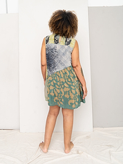 The Anan Short Dress  - Medium / Large - Upcycled Silk