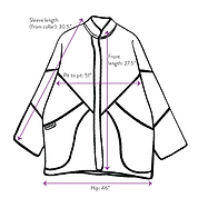 The Narmada Quilted Indigo Kantha Jacket