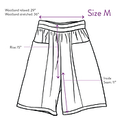 The Nayan Short  ~ Tarmac Stripe