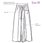 The Nayan Pant - Medium - Upcycled Silk